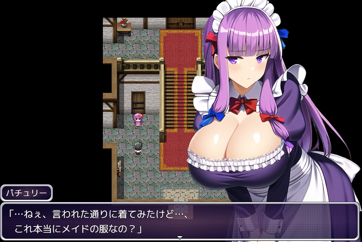 RPG/新作/机翻丨失去魔力的姆Q卖春冒险/魔力を失ったパチュリーが体を売って働くお話【20230818】 游戏截图 7