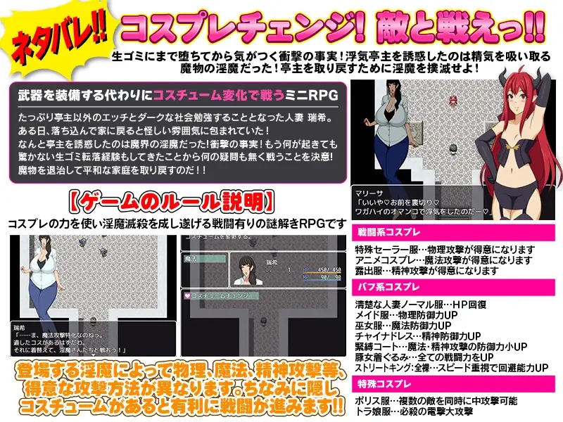 日系RPGAIGPT汉化丨悲報-堕ちた人妻 生ゴミとして扱われる 堕落的已婚妇女1.0 XY版【20240328】 游戏截图 4