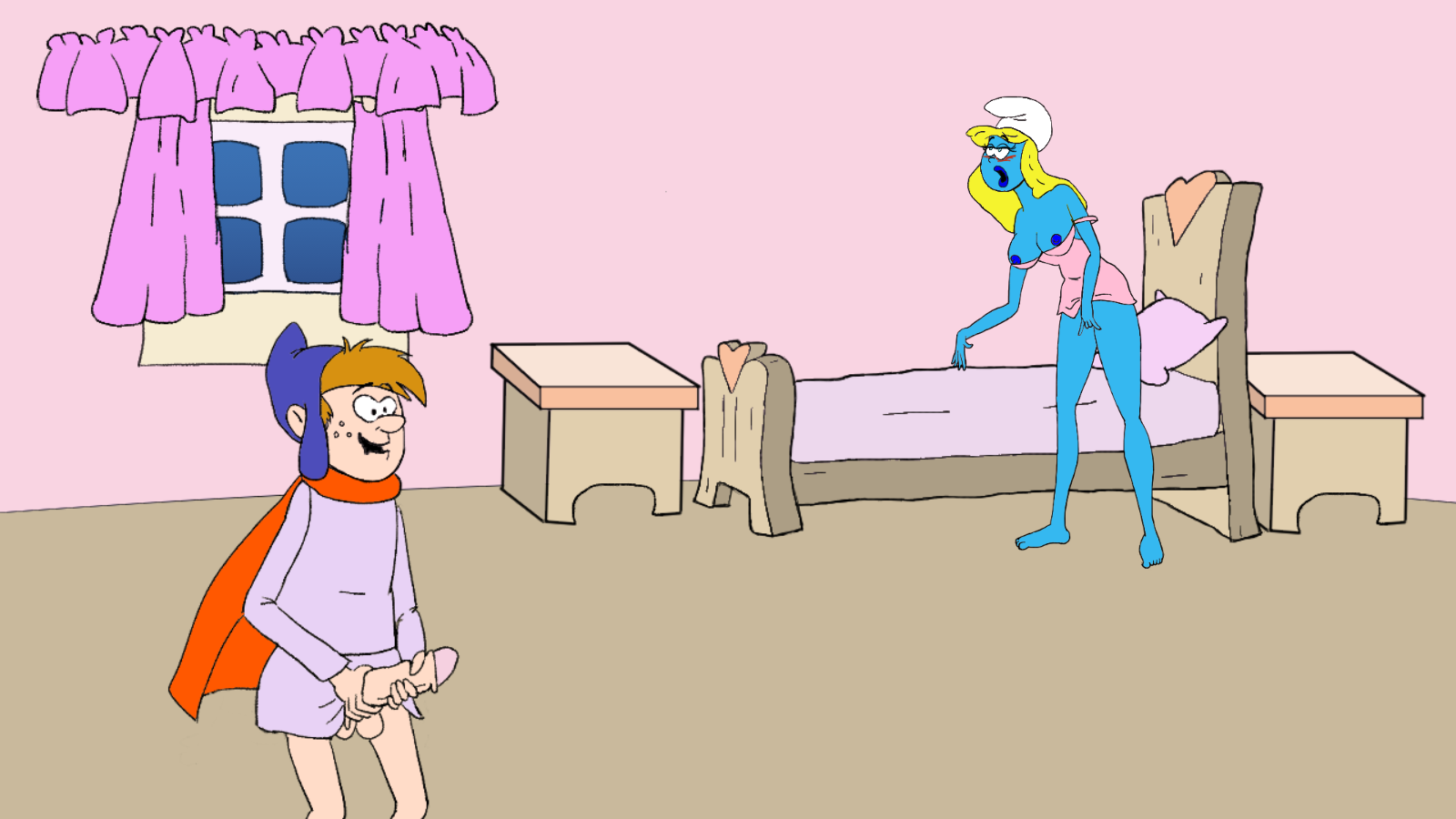 蓝妹妹的堕落:色情村庄(Smurfing the Smurfettes)v0.28 精翻汉化 游戏截图 1